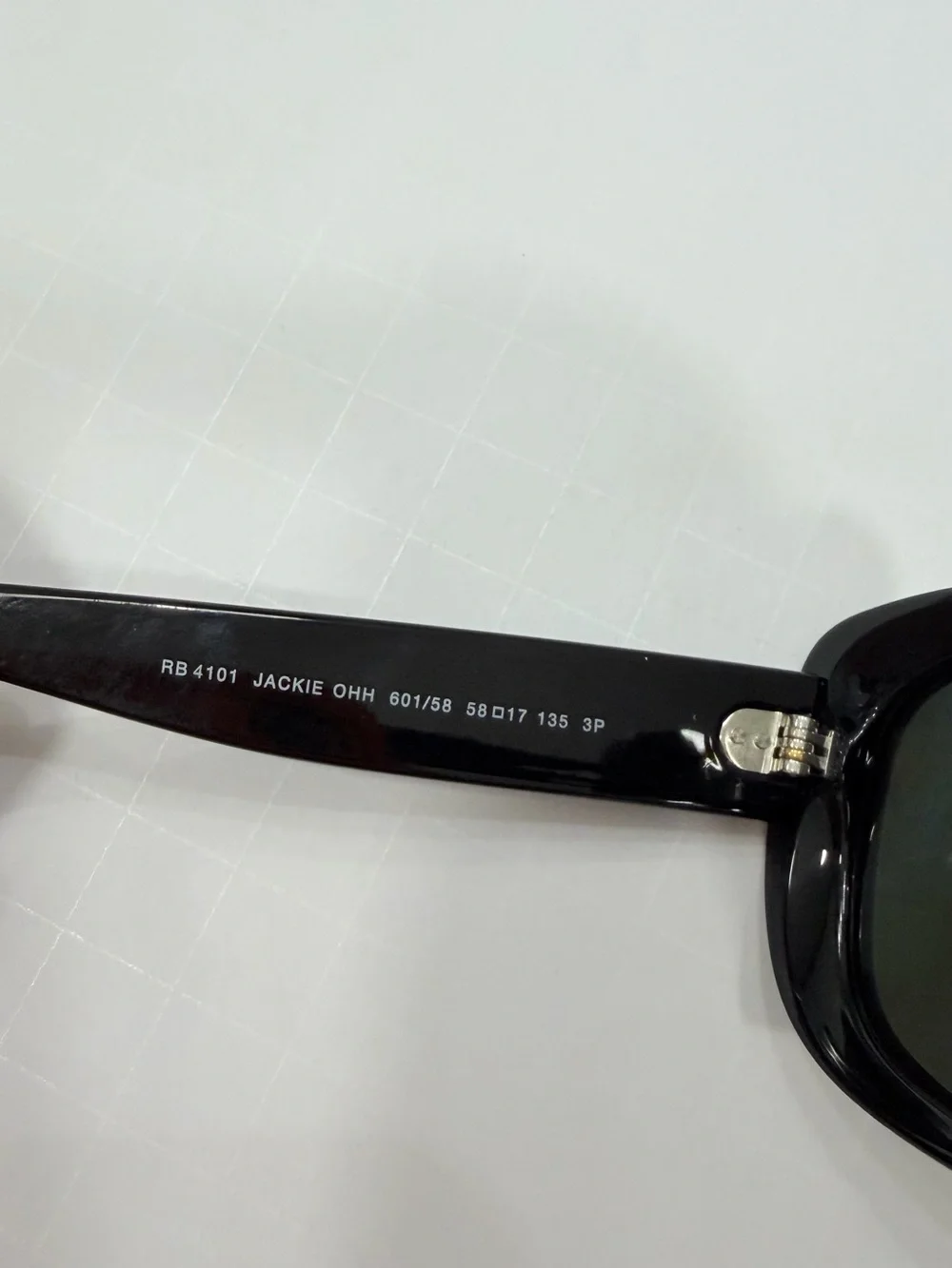 Ray-Ban Black Frame Sunglasses with Green Lenses